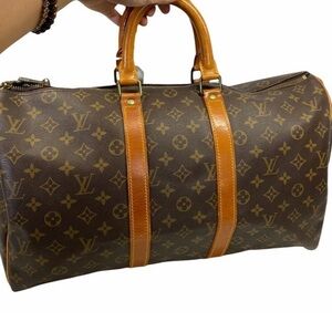 ❤️ Authentic Louis Vuitton Brown and Tan Monogram keepall 45